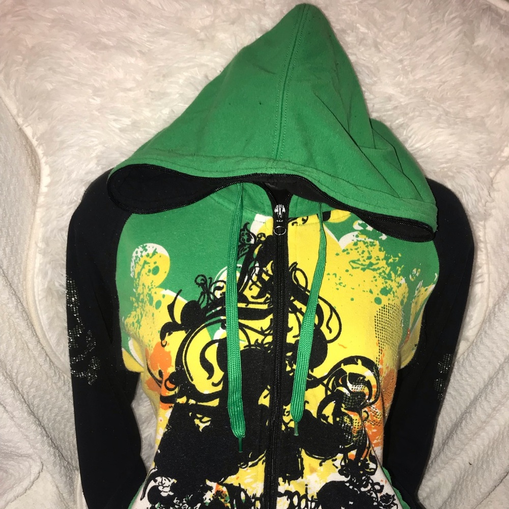 Raw blue hoodie